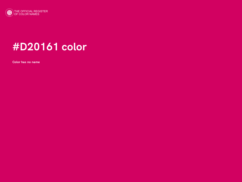 #D20161 color image