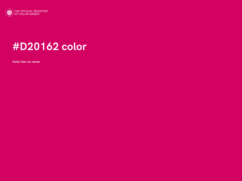 #D20162 color image