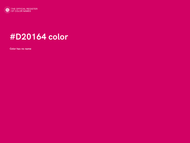 #D20164 color image