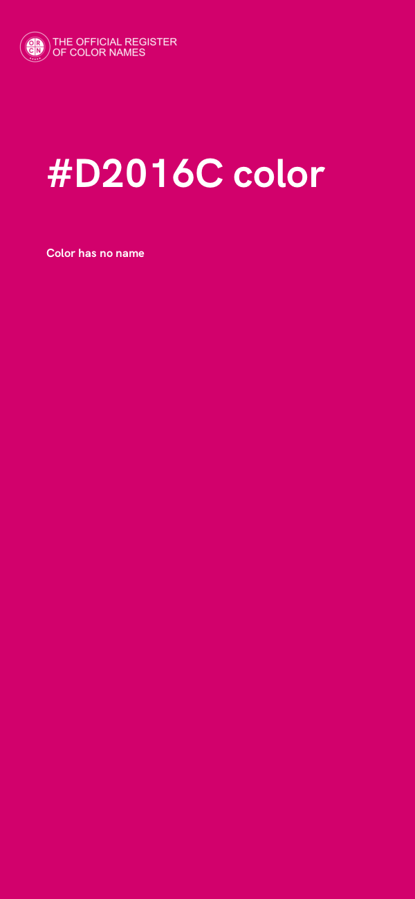 #D2016C color image