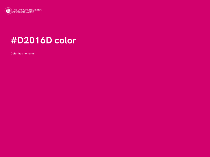#D2016D color image