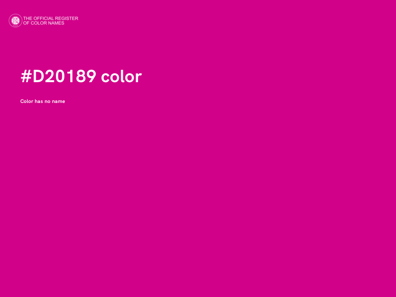 #D20189 color image