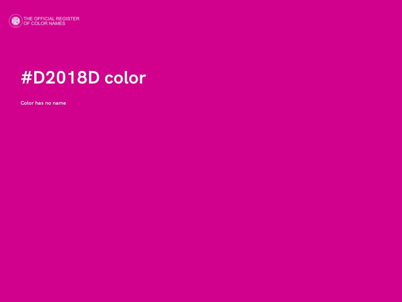 #D2018D color image