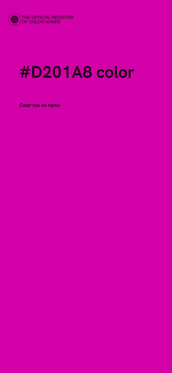 #D201A8 color image