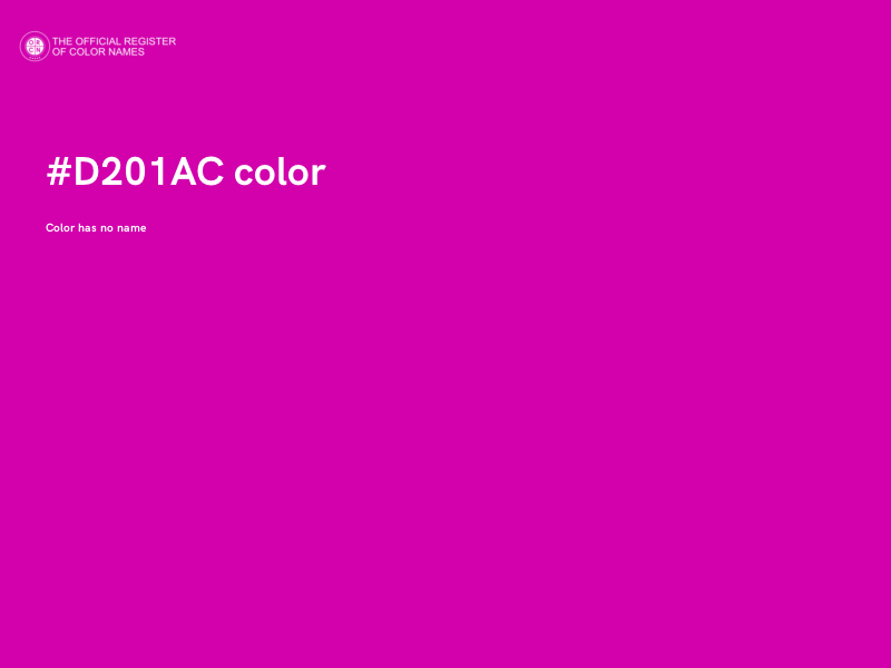 #D201AC color image