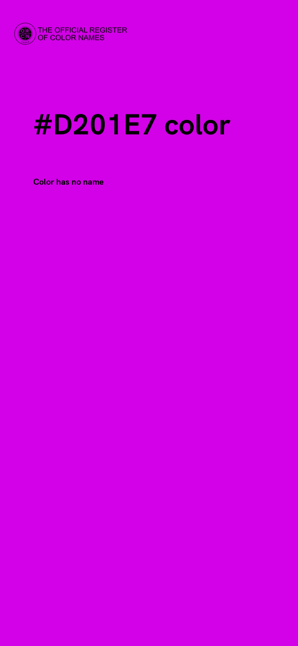 #D201E7 color image
