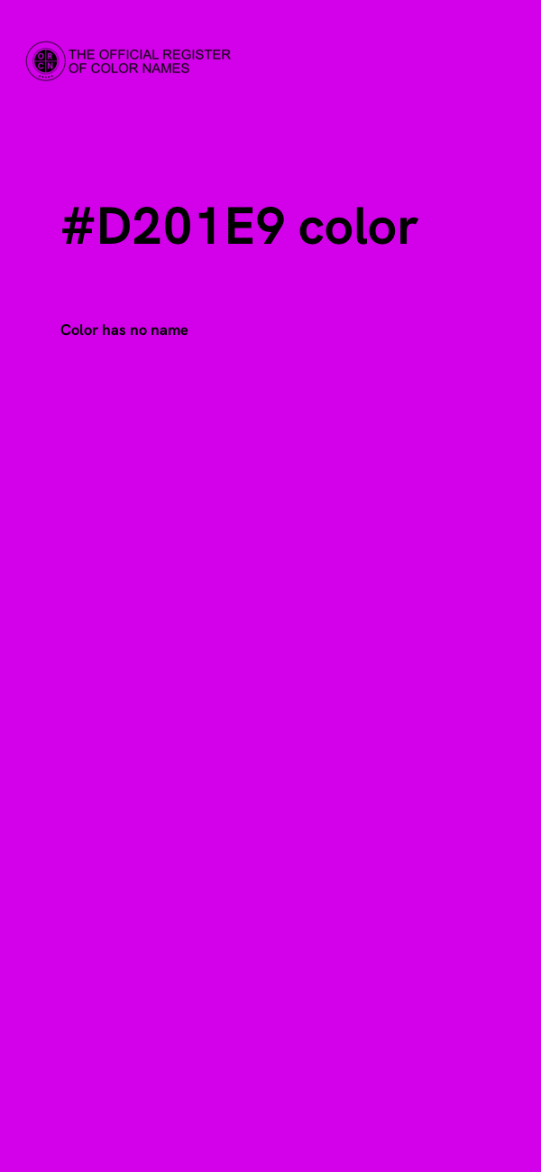 #D201E9 color image