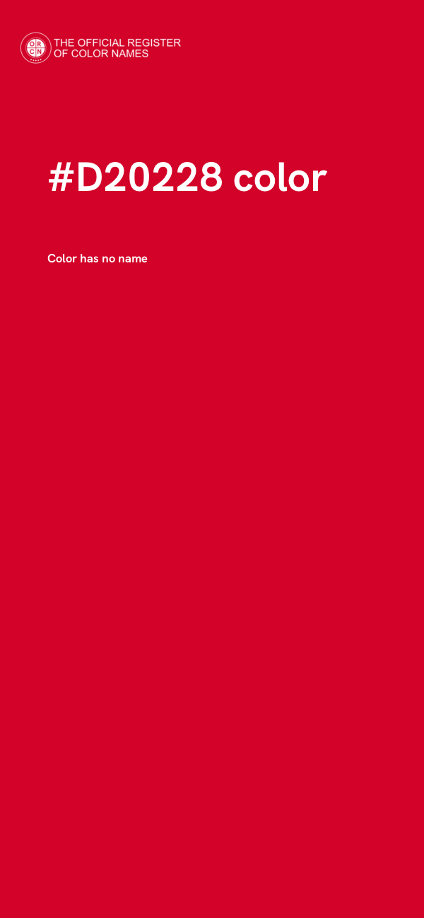 #D20228 color image