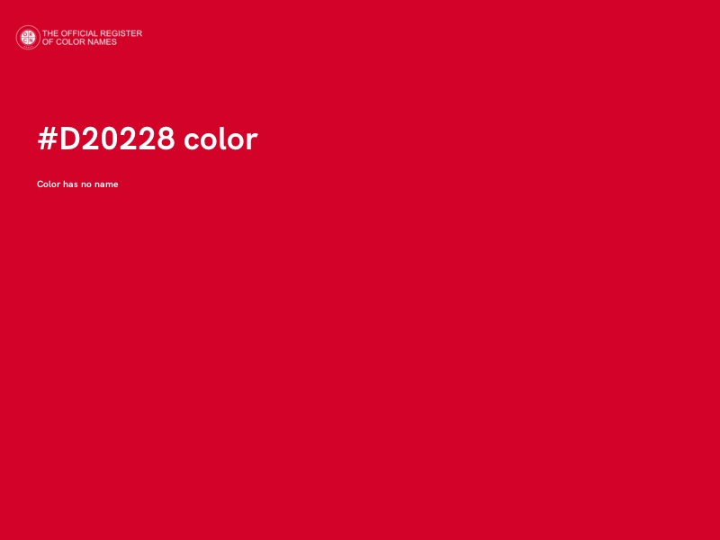 #D20228 color image