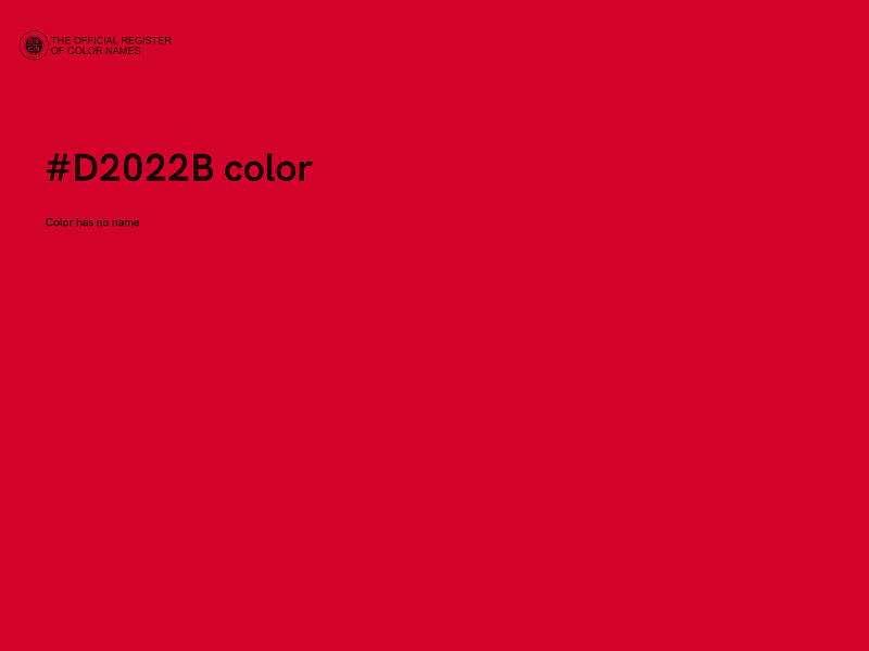 #D2022B color image