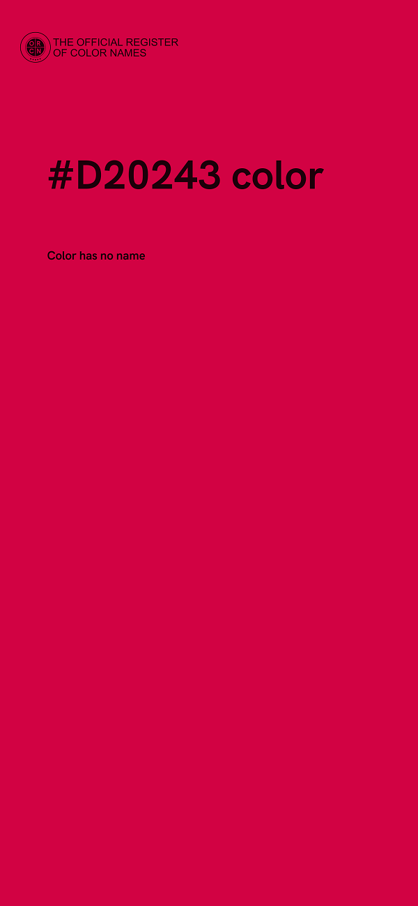 #D20243 color image