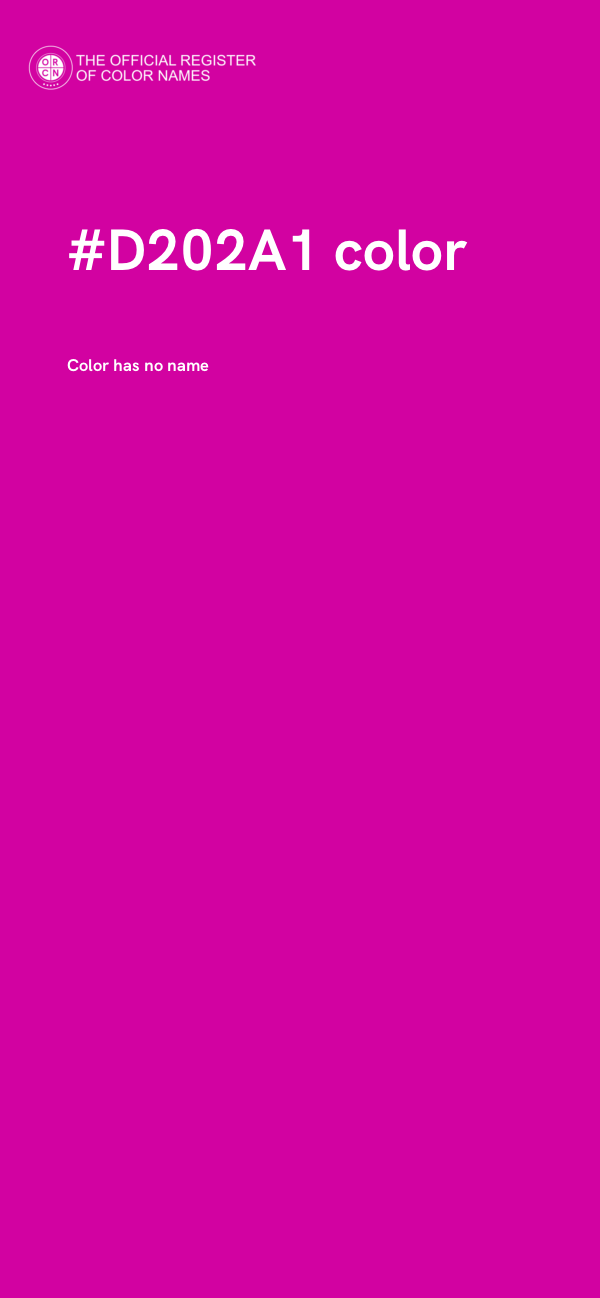 #D202A1 color image