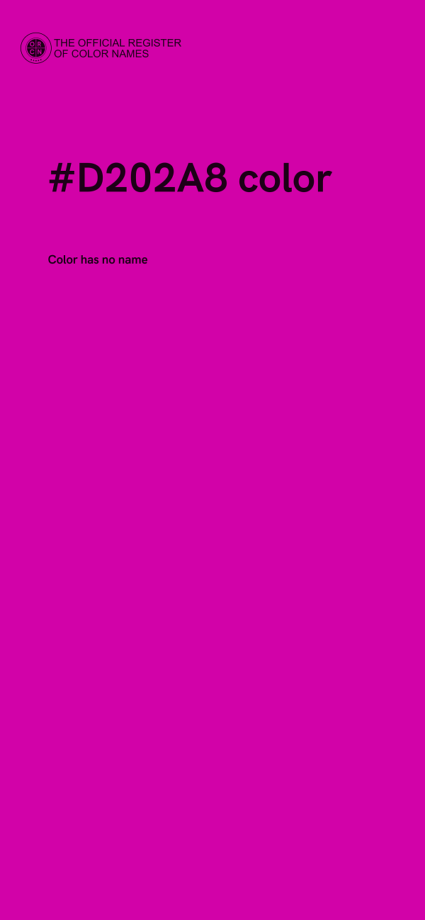 #D202A8 color image