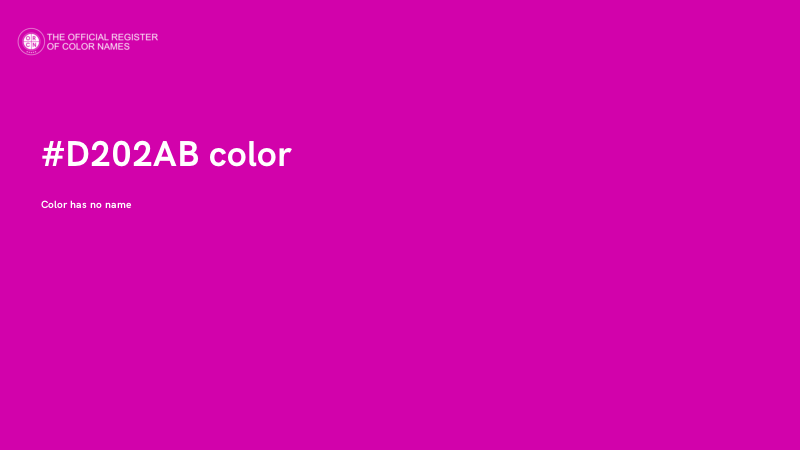 #D202AB color image