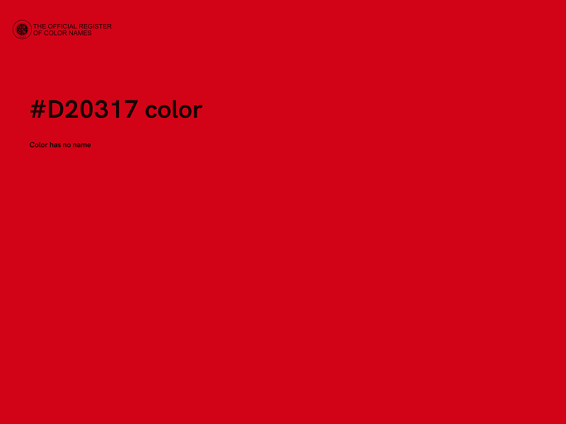 #D20317 color image