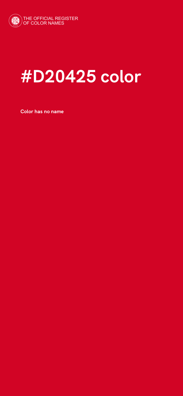 #D20425 color image