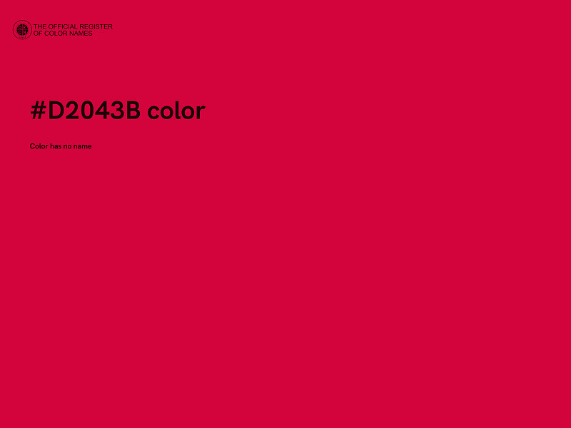 #D2043B color image