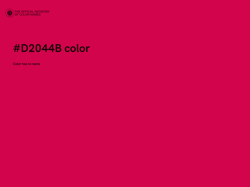 #D2044B color image