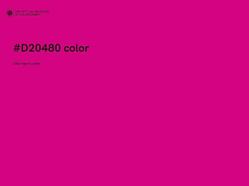 #D20480 color image