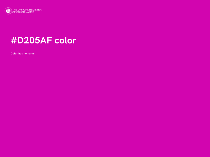 #D205AF color image