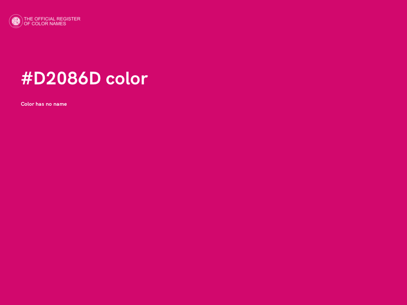#D2086D color image