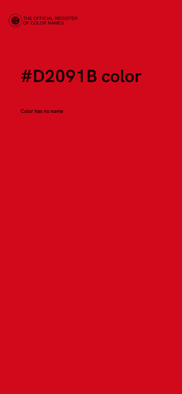 #D2091B color image