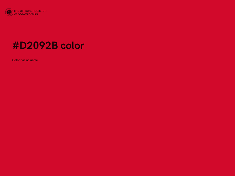 #D2092B color image