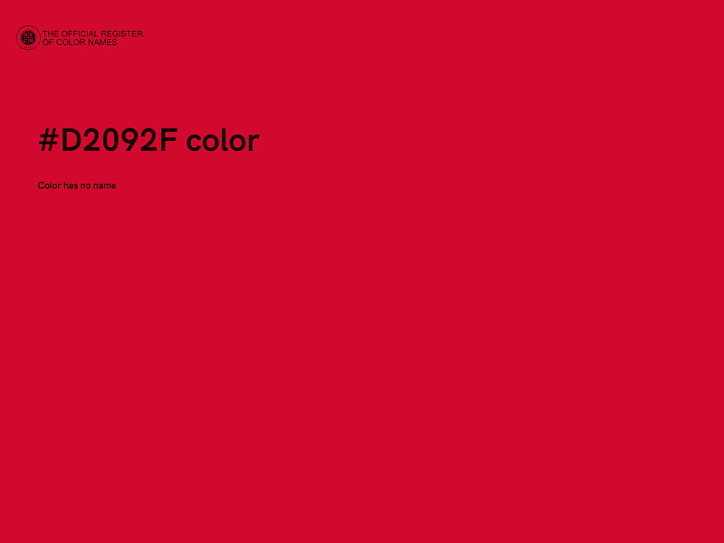 #D2092F color image