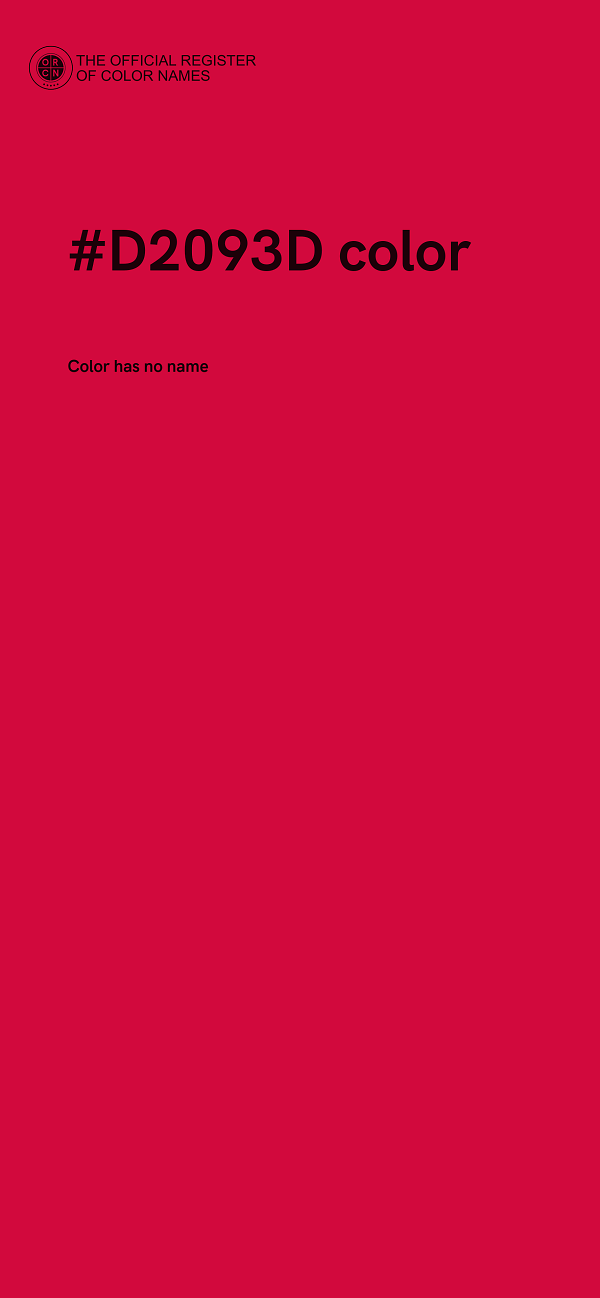 #D2093D color image