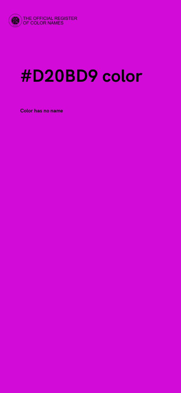 #D20BD9 color image