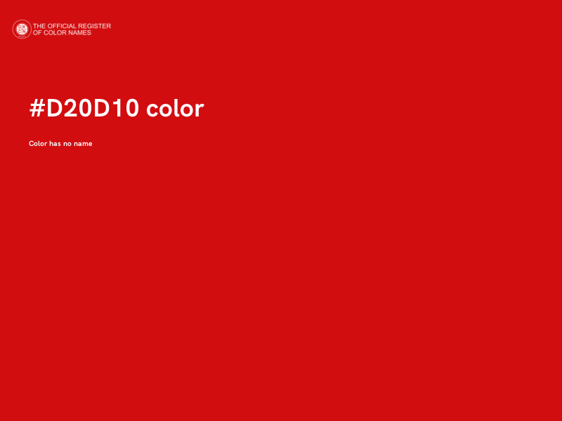 #D20D10 color image