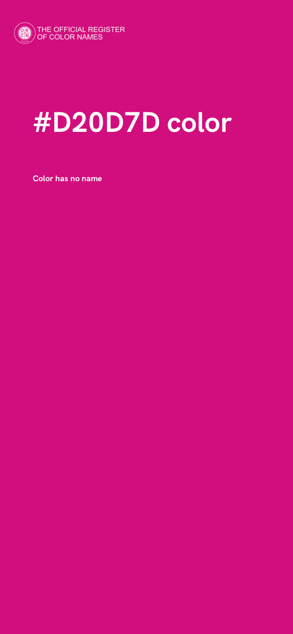 #D20D7D color image