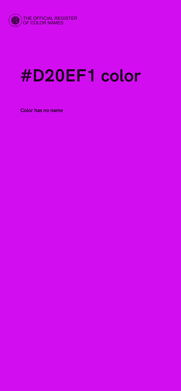 #D20EF1 color image