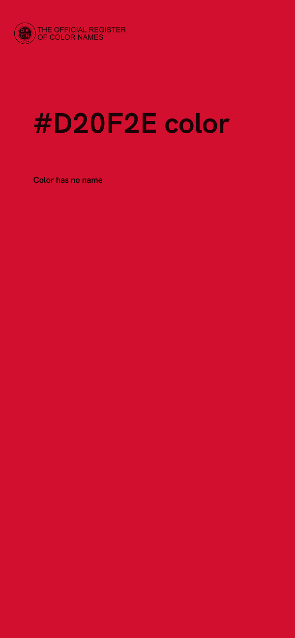 #D20F2E color image