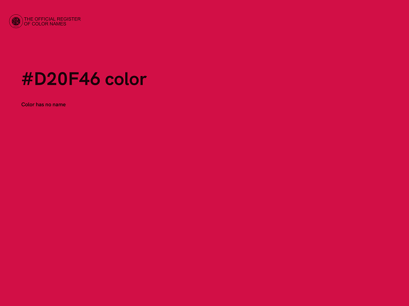 #D20F46 color image