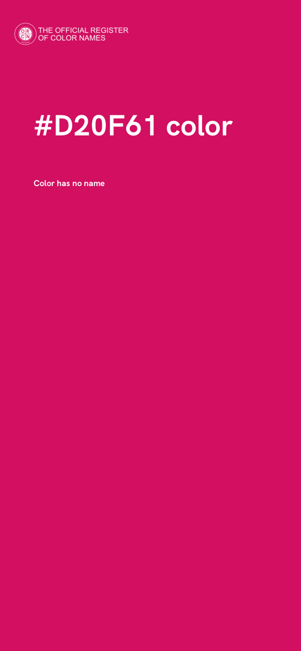 #D20F61 color image