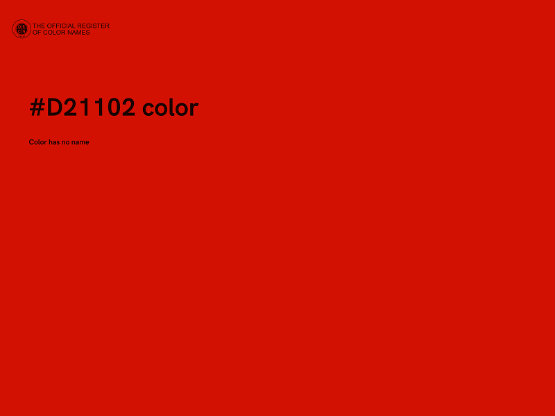 #D21102 color image