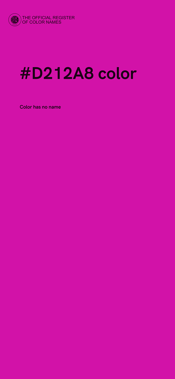 #D212A8 color image