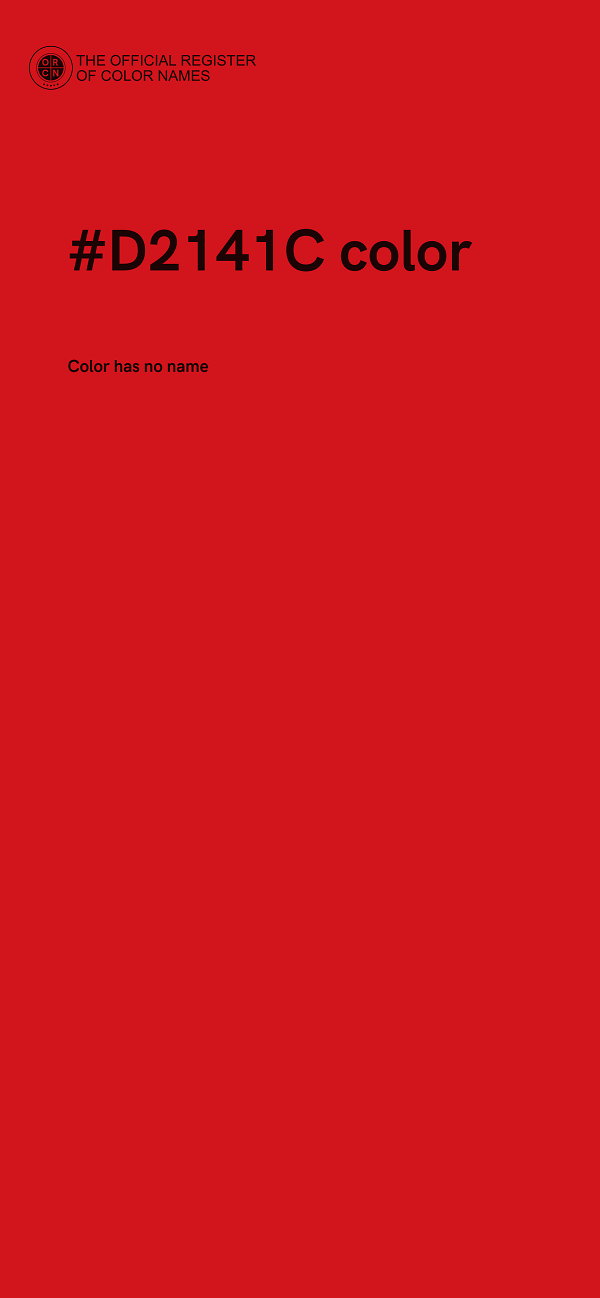 #D2141C color image