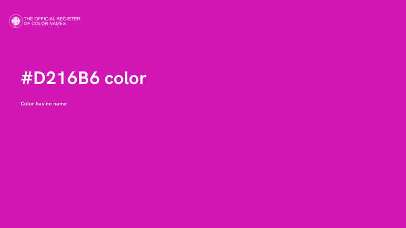#D216B6 color image