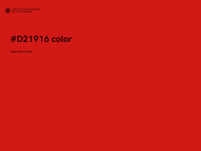 #D21916 color image