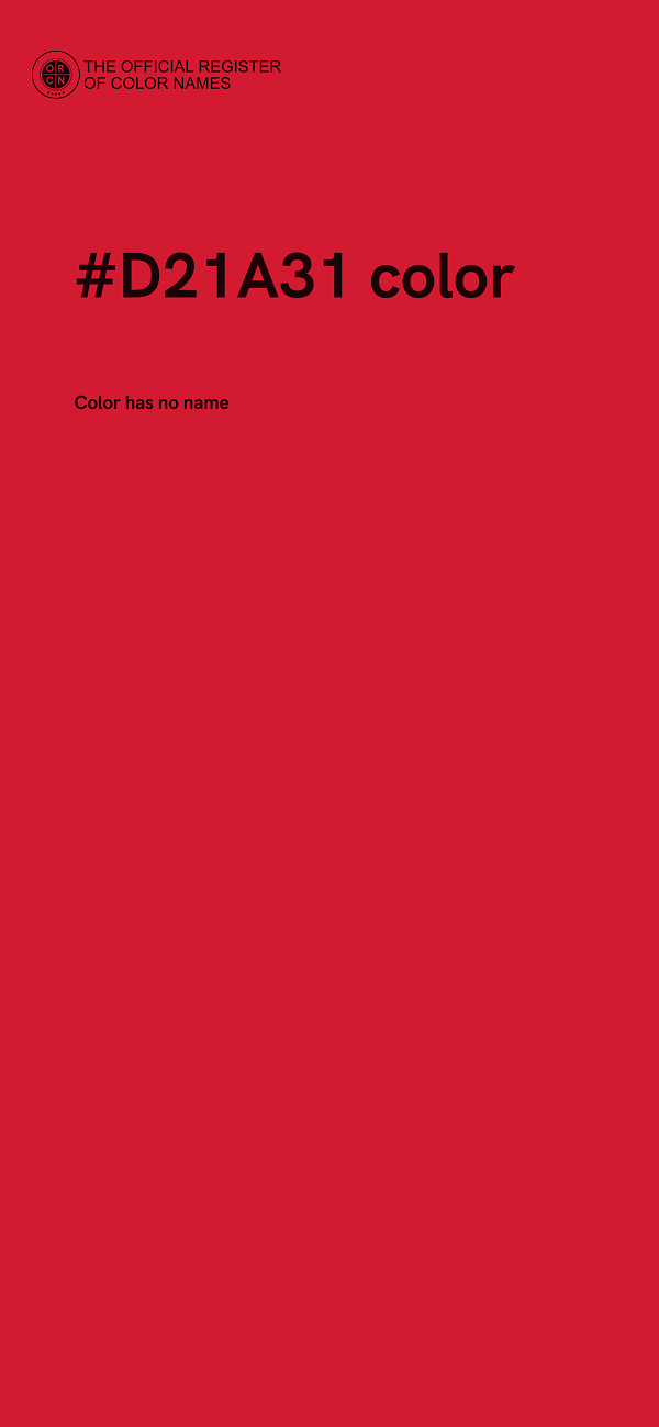 #D21A31 color image