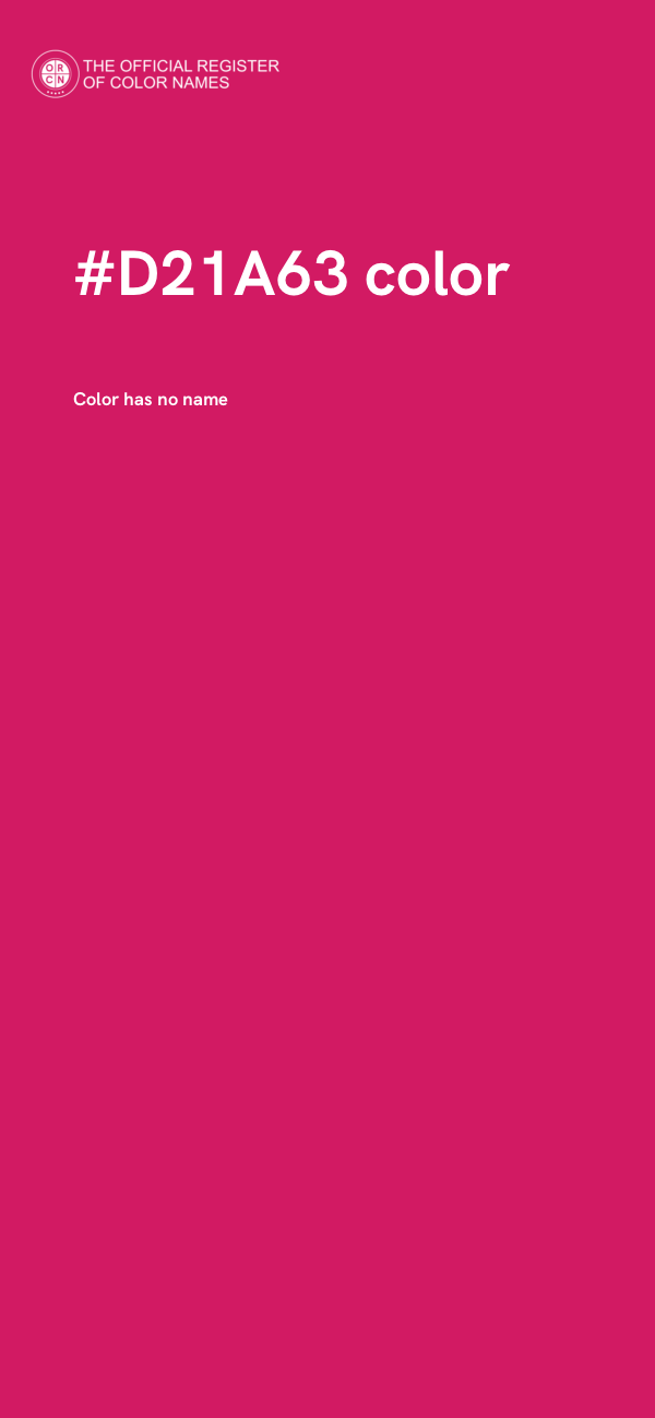 #D21A63 color image