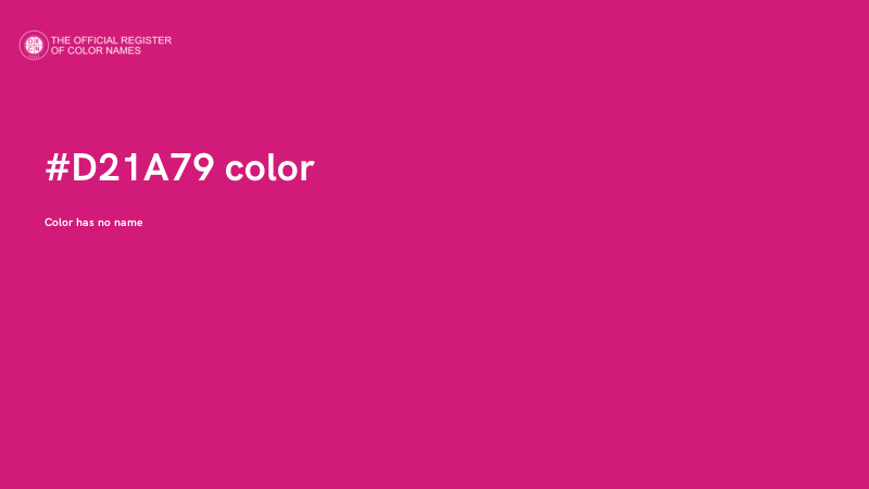 #D21A79 color image