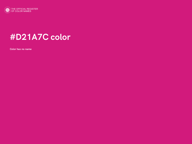#D21A7C color image