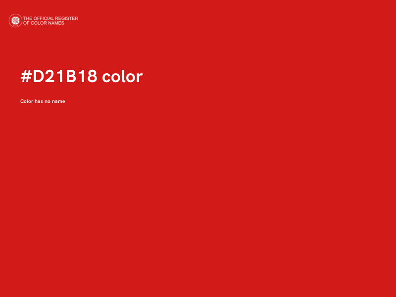#D21B18 color image