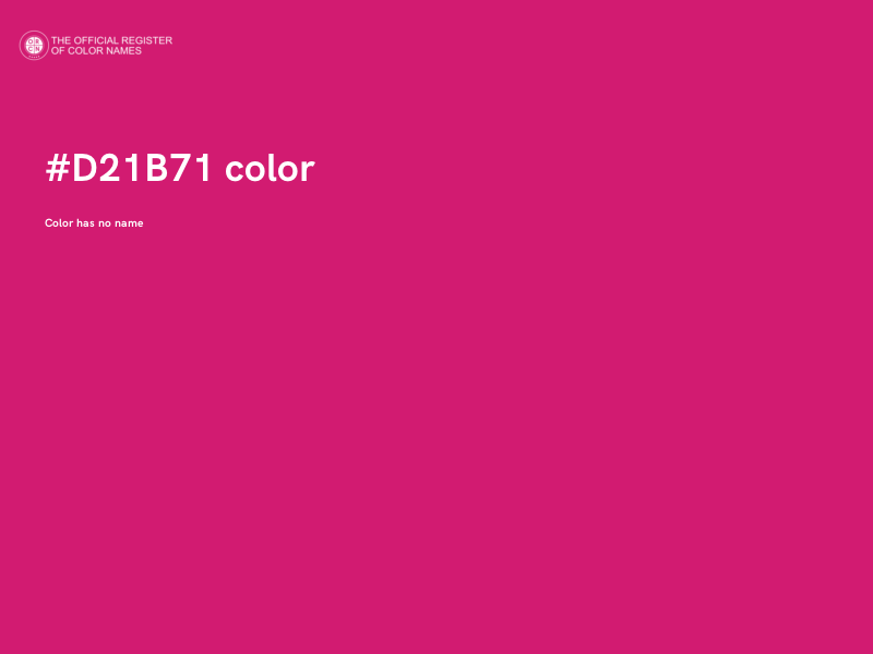 #D21B71 color image