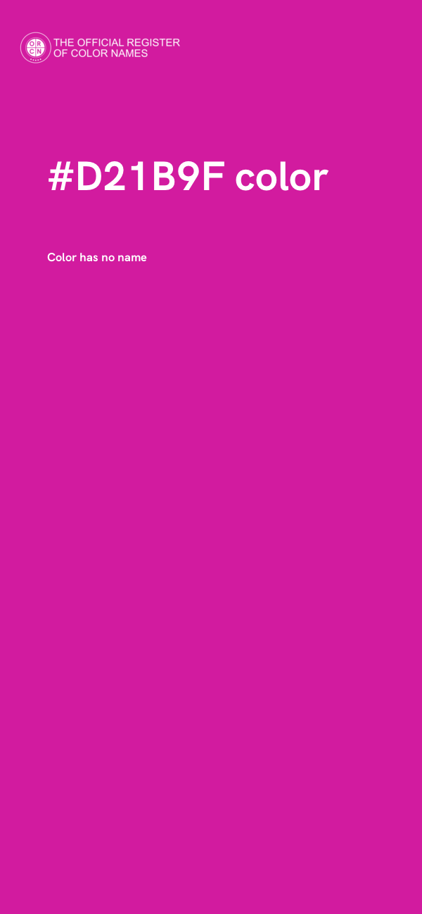 #D21B9F color image