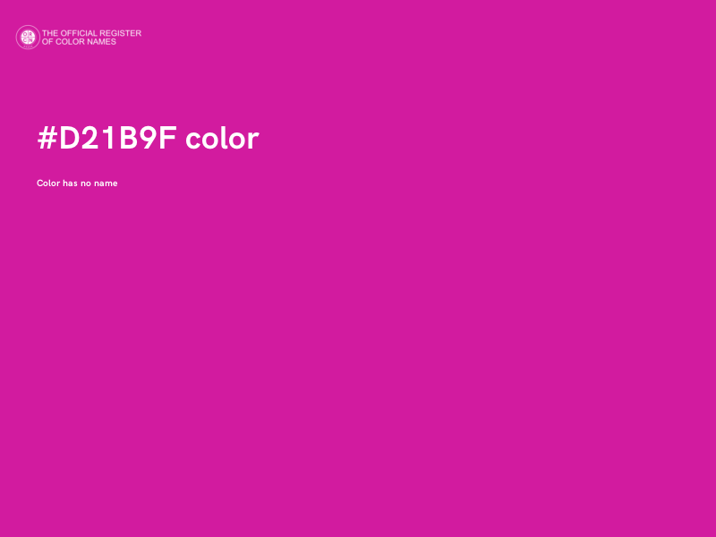 #D21B9F color image