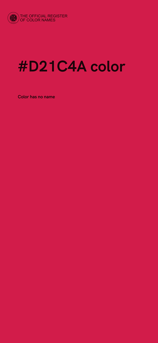 #D21C4A color image